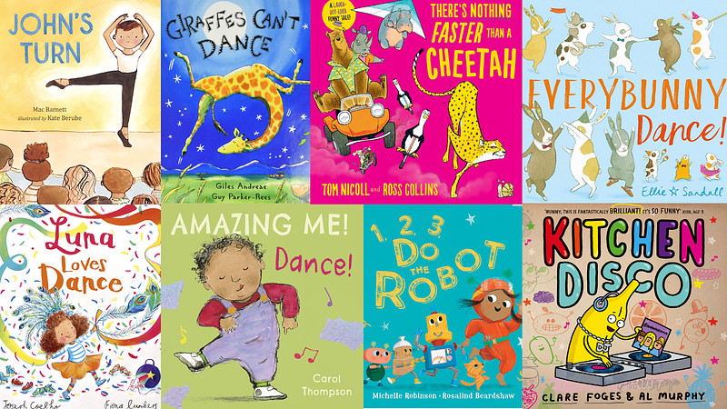 Picture book collage for Bookbug's Big Shoogle